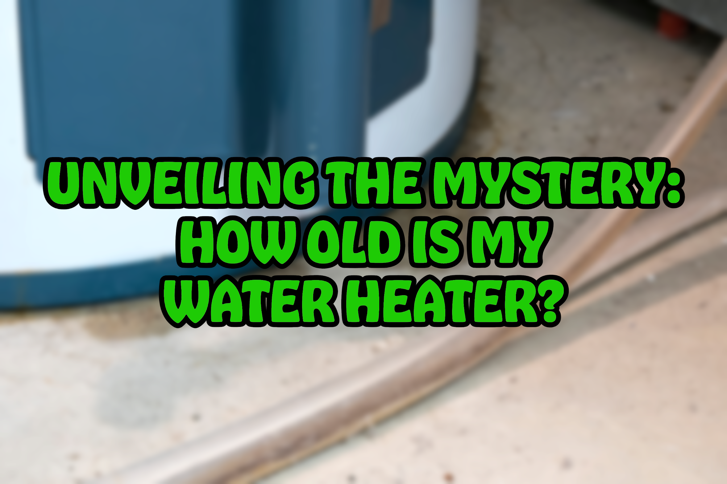 UNVEILING THE MYSTERY: HOW OLD IS MY WATER HEATER?