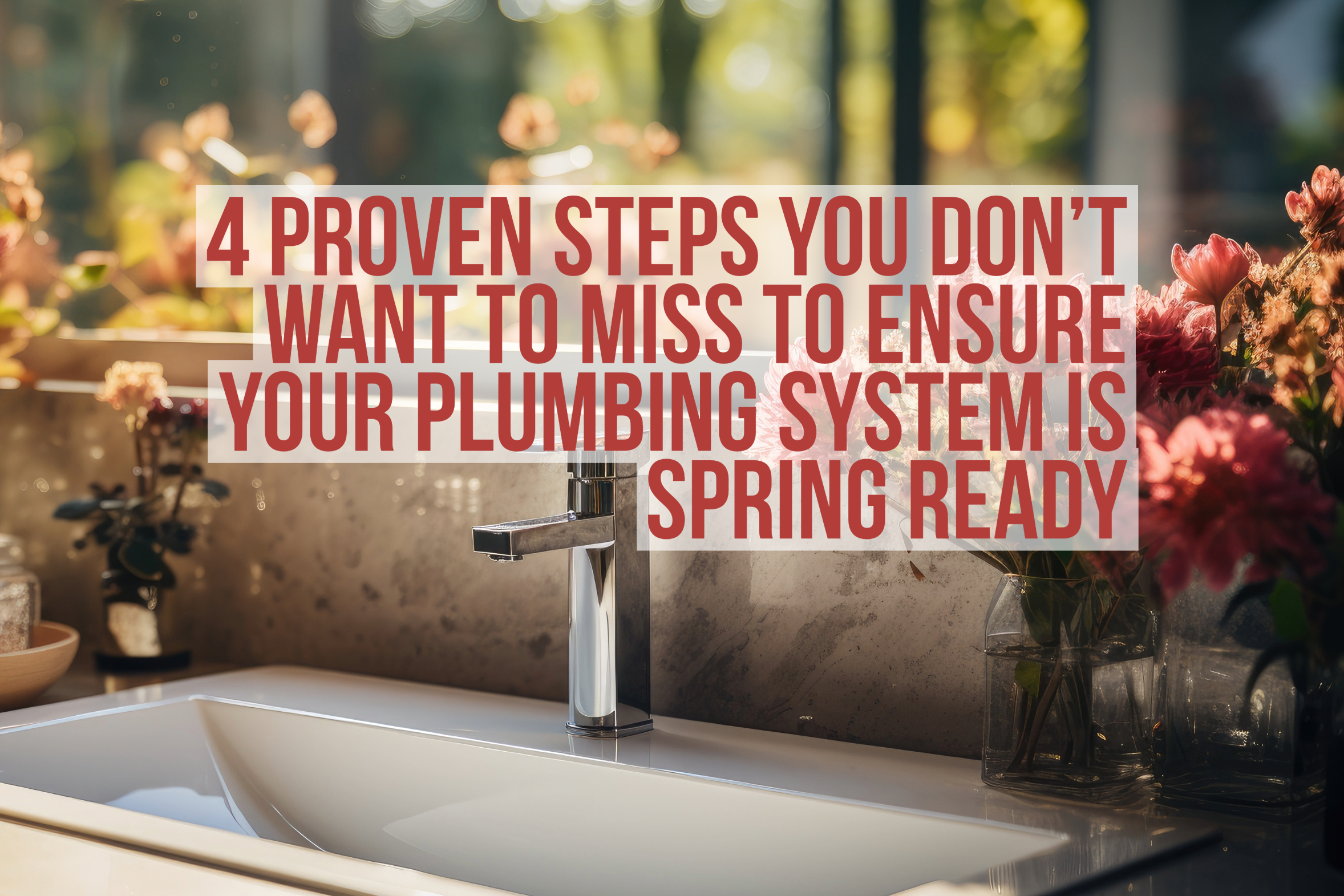4 steps to getting your plumbing system ready for the spring!