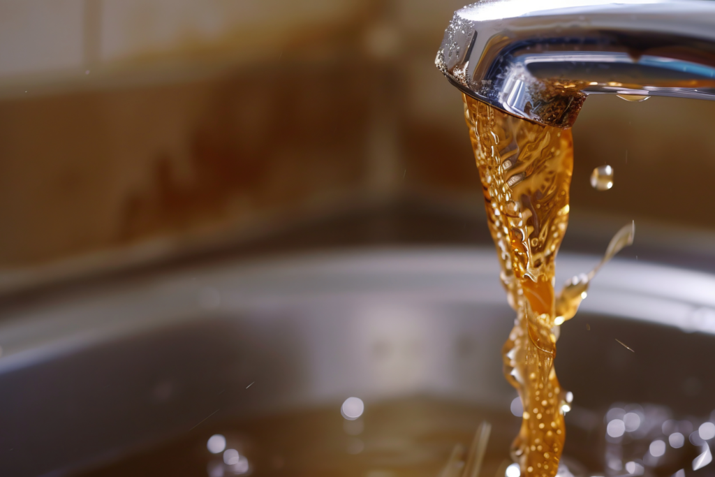 Rusty water coming from the faucet is a sign that you may be in need of a new water heater.